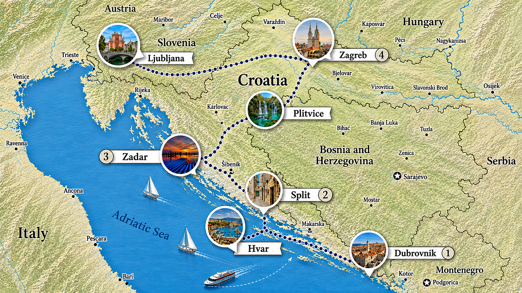 Ruta Por Croacia Y Escapada Liubliana